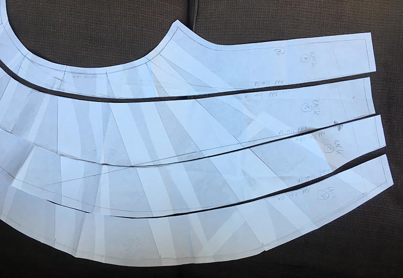 Back Leg Pattern Pieces