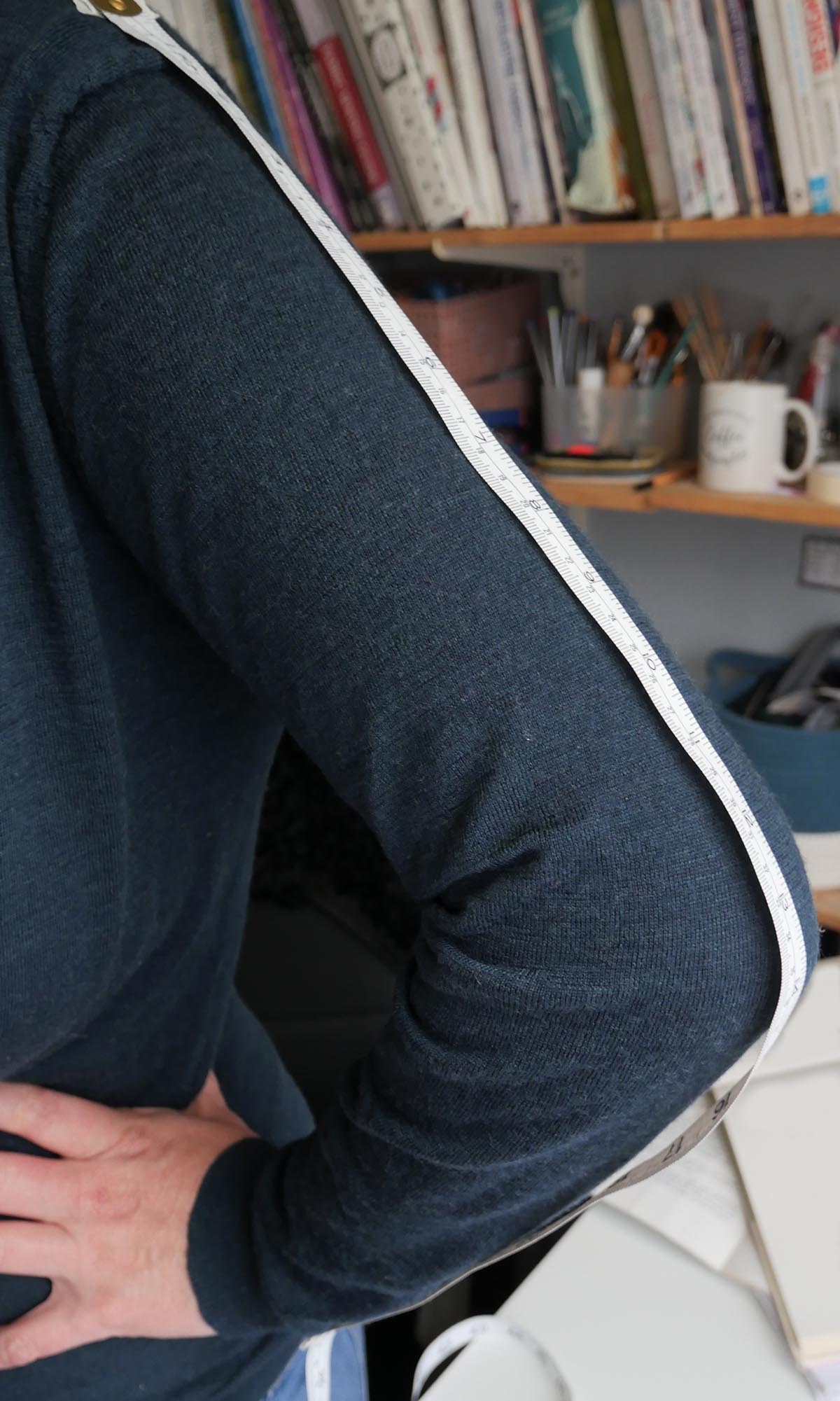 Sleeve block - drafting the basic sleeve pattern - total arm measurement!