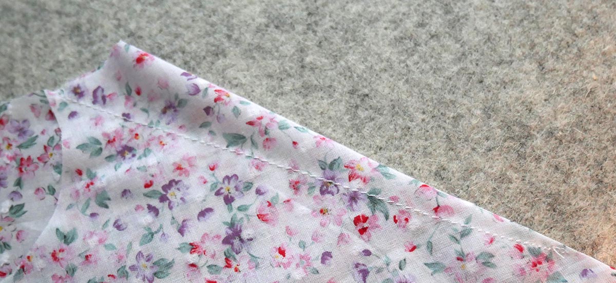Photo showing how to sew darts in a bodice without puckering!
