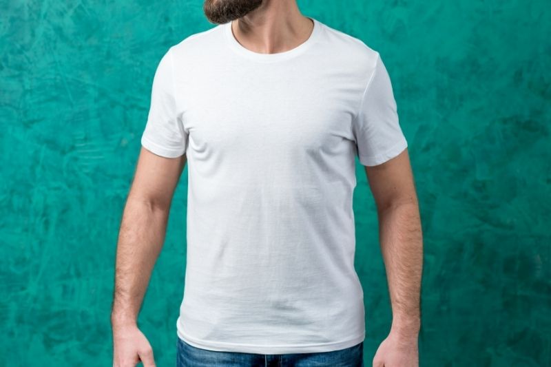 A basic white t shirt is a popular type of shirt