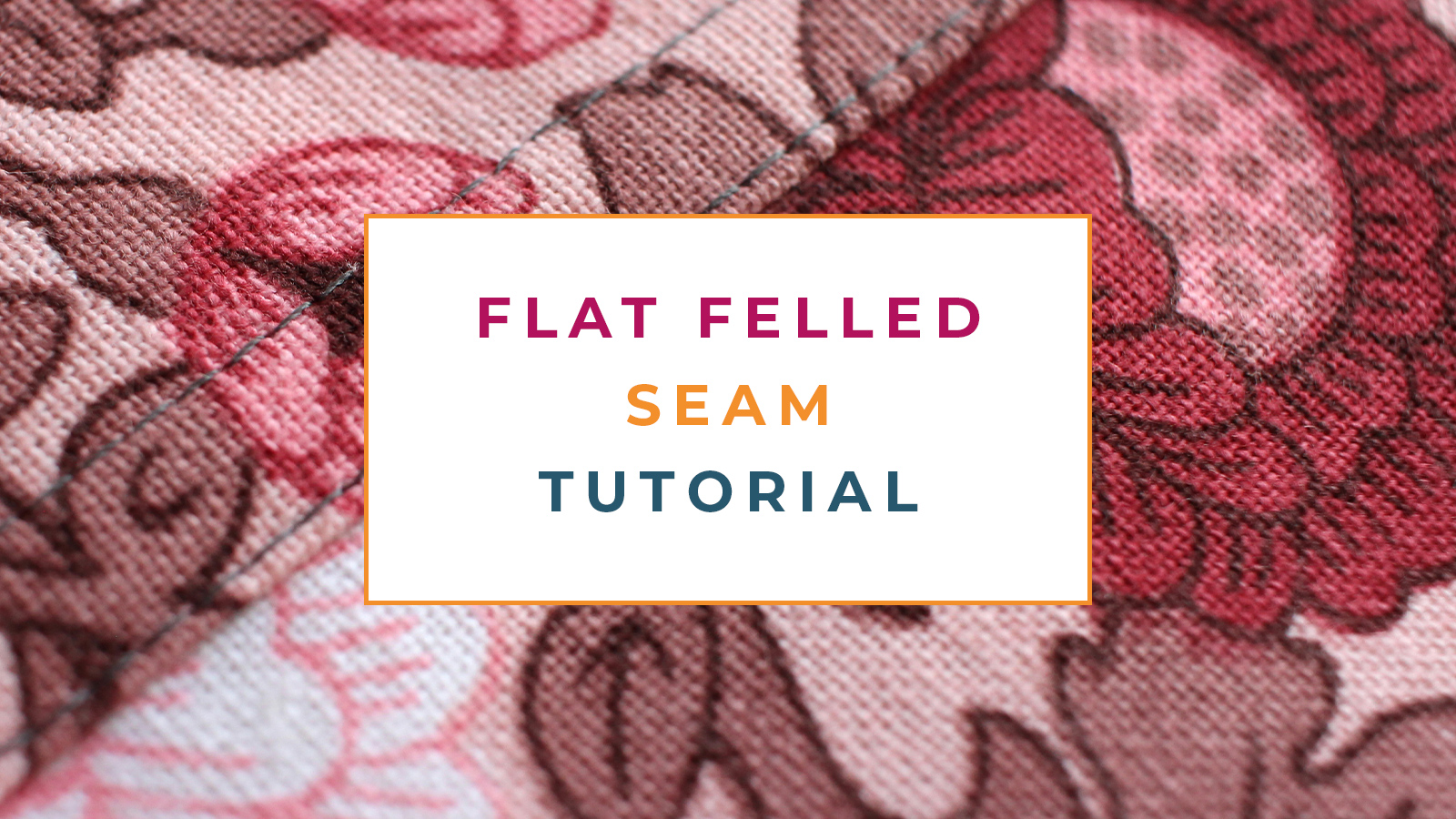 Learn how to sew a flat felled seam with this step by step tutorial
