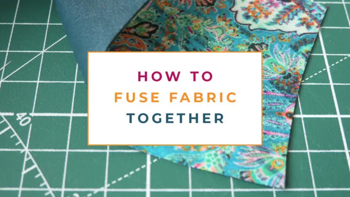 How To Fuse Fabric Together: Fusing Woven Fabric And Leather - The
