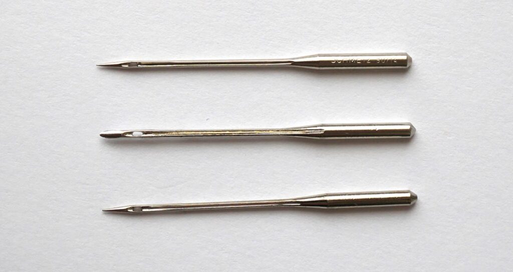 Choosing the right needle for top stitching is important if you want a nice neat line of stitching!