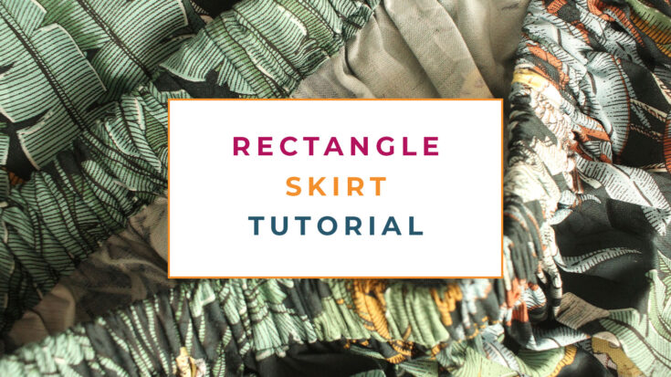 Simple Rectangle Dress Tutorial Zero Waste Rectangle Skirt Tutorial - The Creative Curator