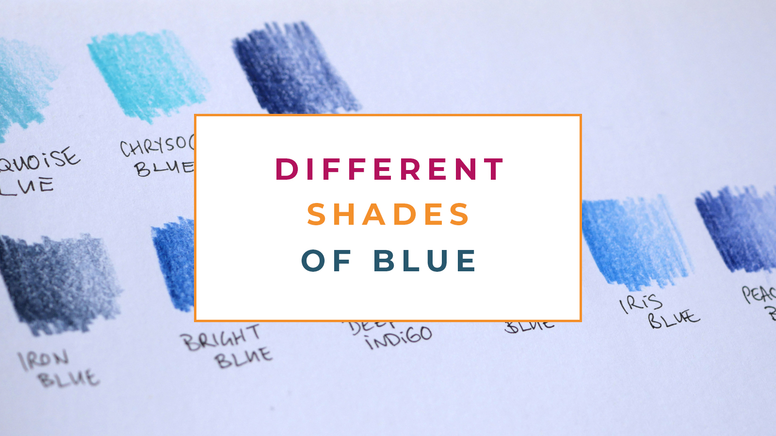 The different shades of blue in fashion