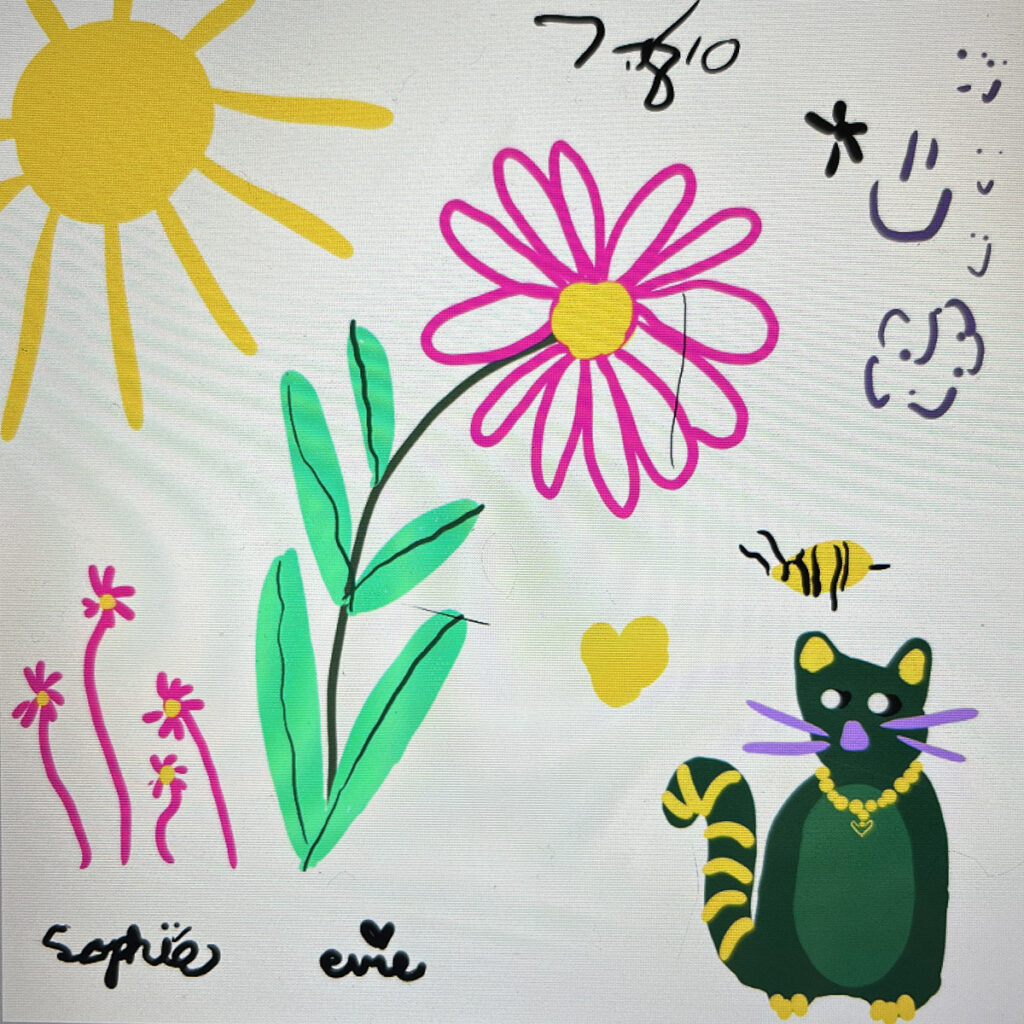 Some digital drawing fun with my youngest niece