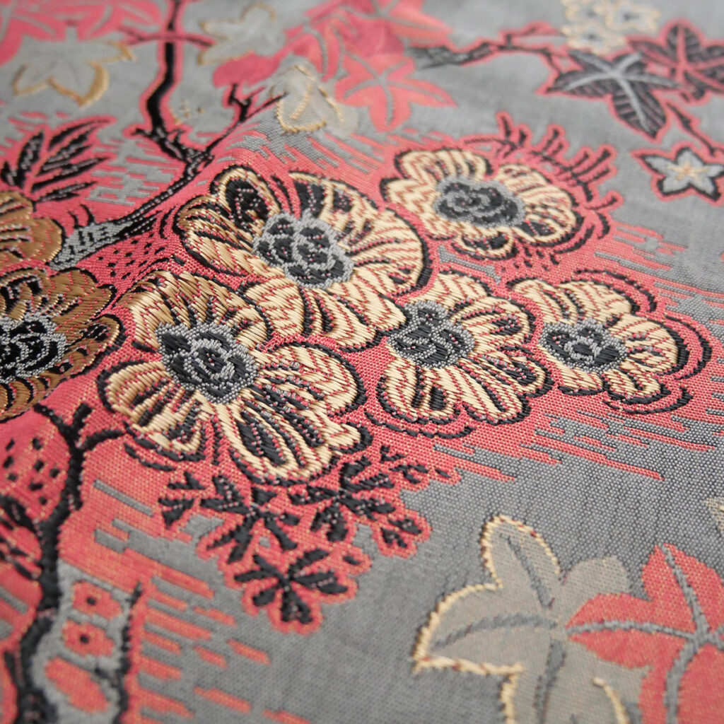 A structured jacquard fabric works well for a DIY pencil case