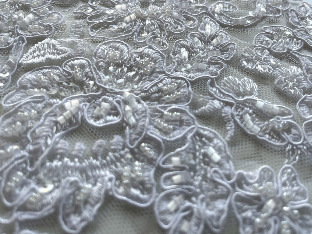Embellished lace for bridal corset - fabric option