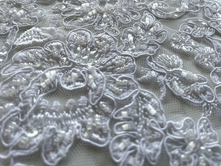 Embellished lace for bridal corset - fabric option