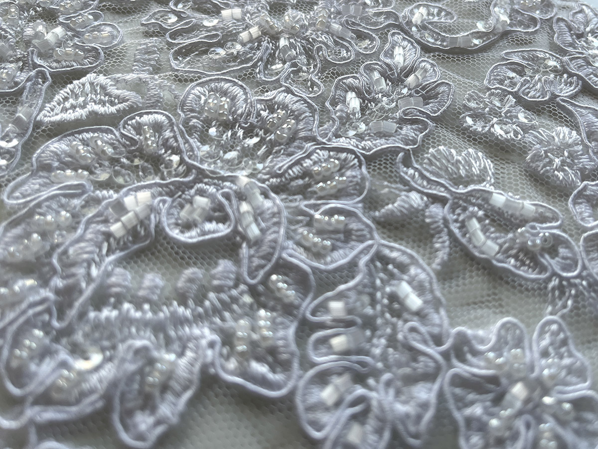 Embellished lace for bridal corset - fabric option