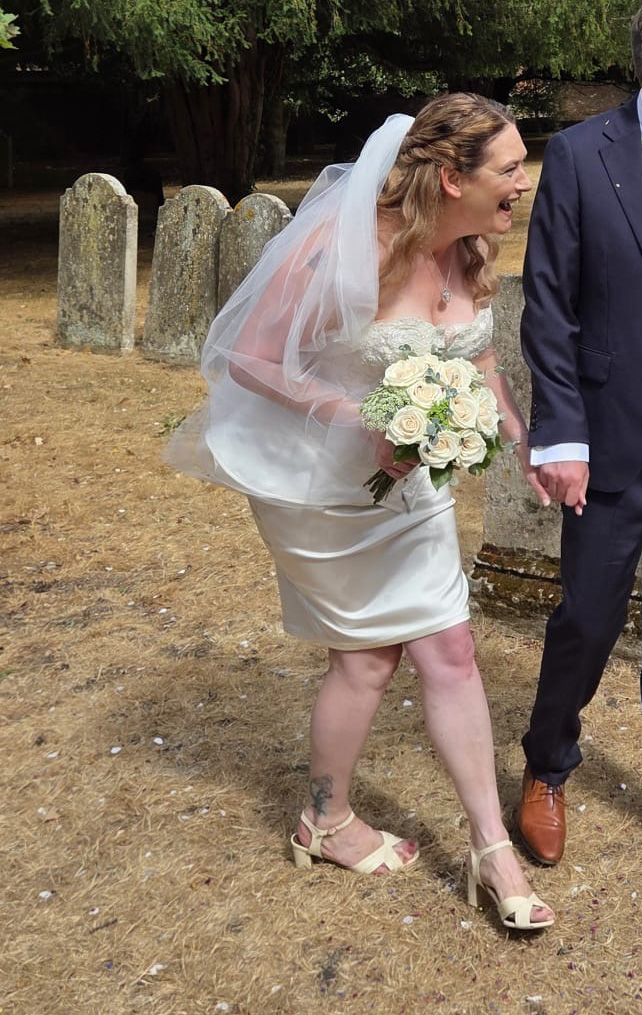 The skirt was made from deadstock Vivienne Westwood fabric