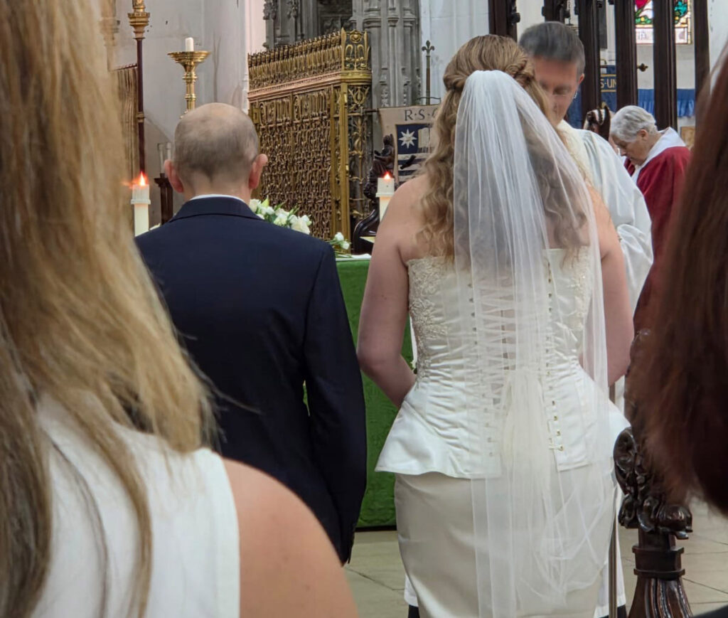 Eve got married - back of the corset she made