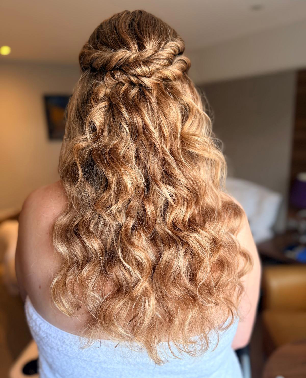 Eve's hair is wedding ready thanks to Mich's gift