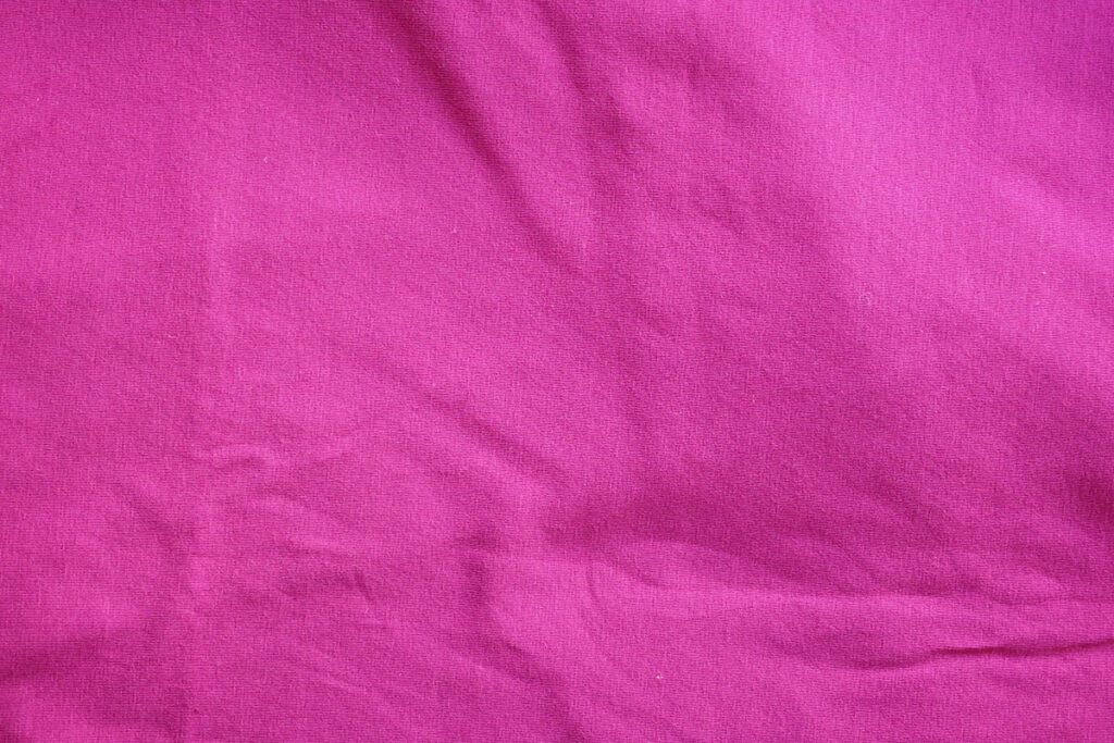 A plain pink tee shirt fabric