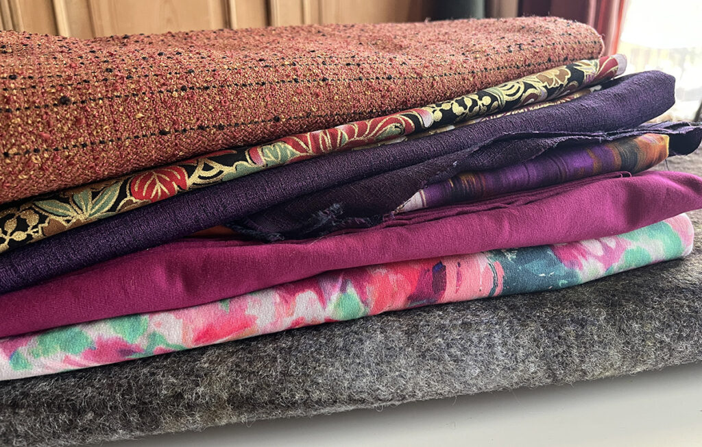 My autumn 2026 fabric haul neatly folded on my table