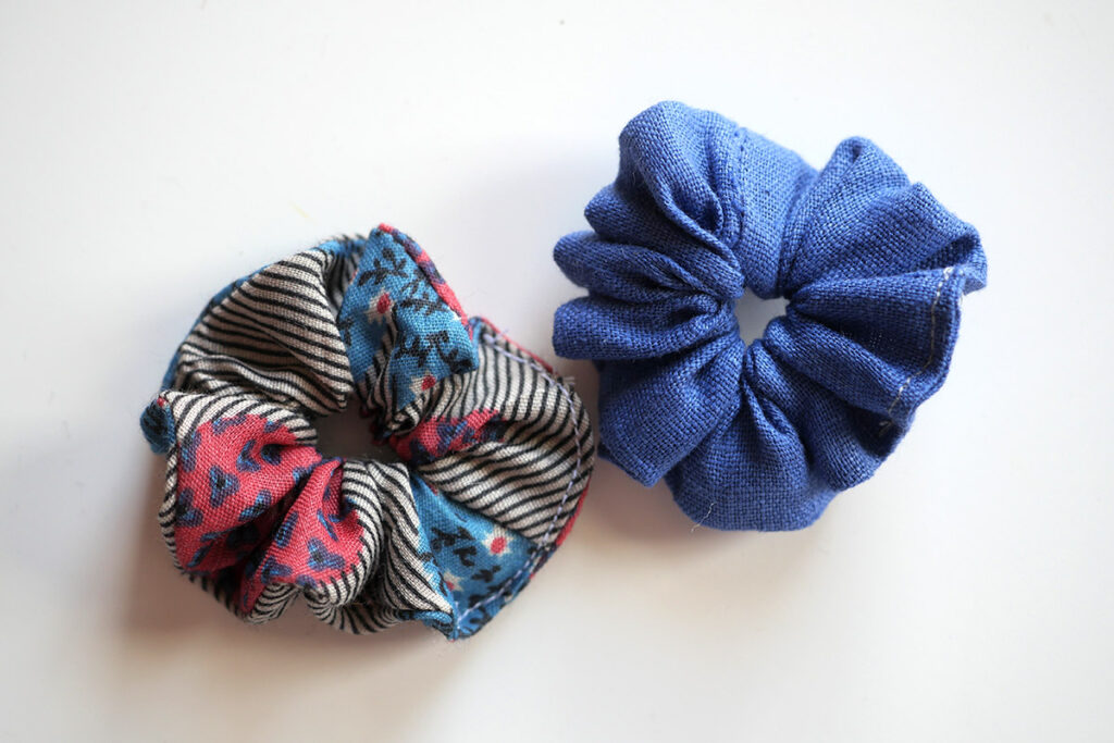 Two teeny GWEN&SYD handmade scrunchies